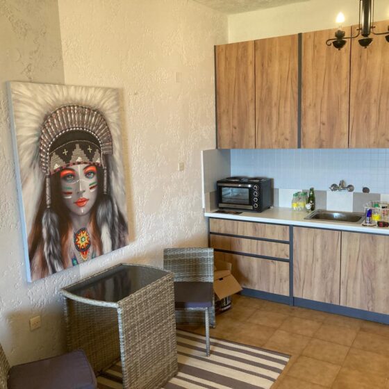 Küchenzeile mit Herd